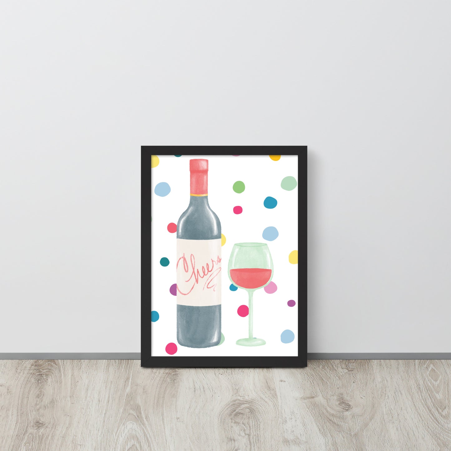 Cheers in Style | Wood Framed Print - Blisscotto