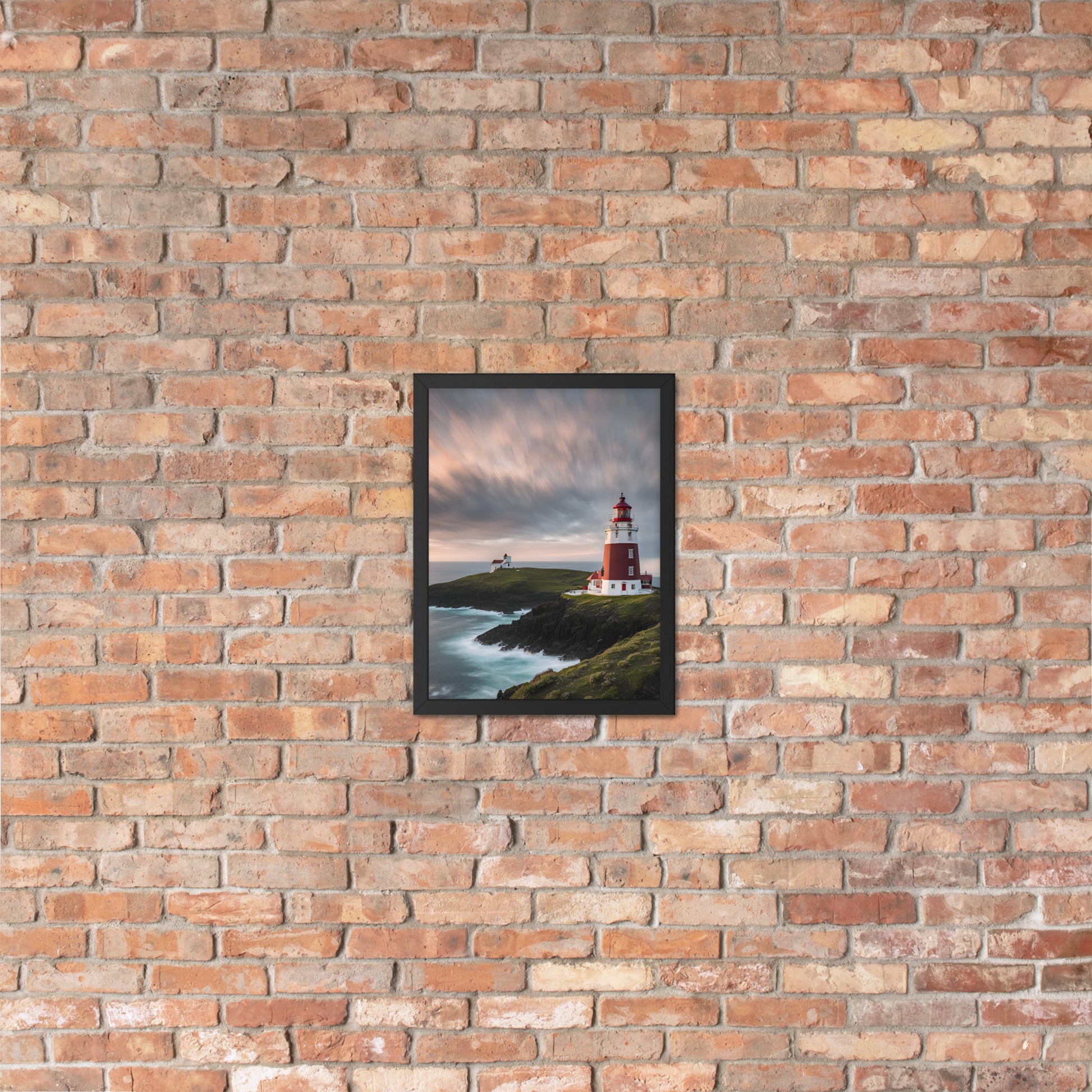 Coastal Lighthouse | Wood Framed Print - Blisscotto