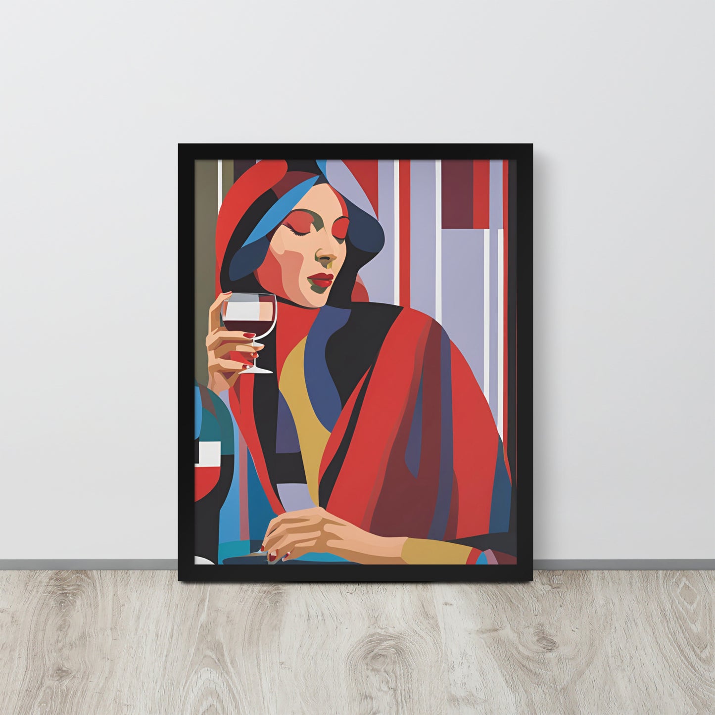 Wine Moment | Wood Framed Print - Blisscotto