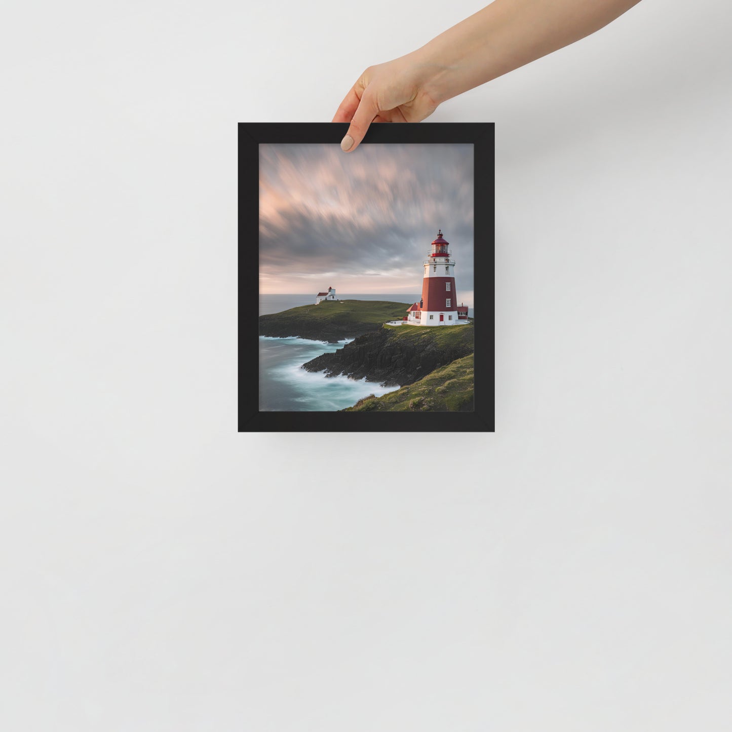 Coastal Lighthouse | Wood Framed Print - Blisscotto