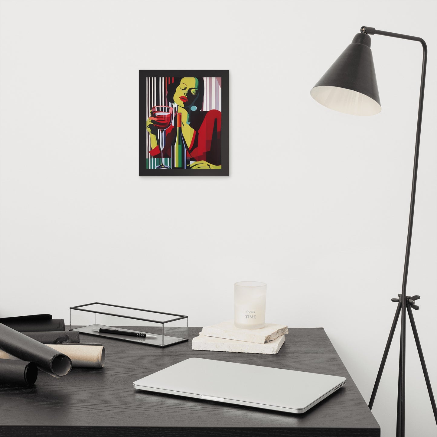 Refined Reflection | Wood Framed Print - Blisscotto