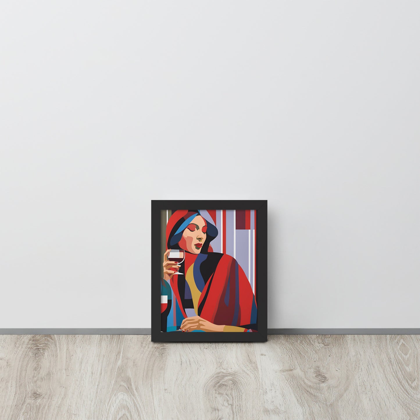 Wine Moment | Wood Framed Print - Blisscotto