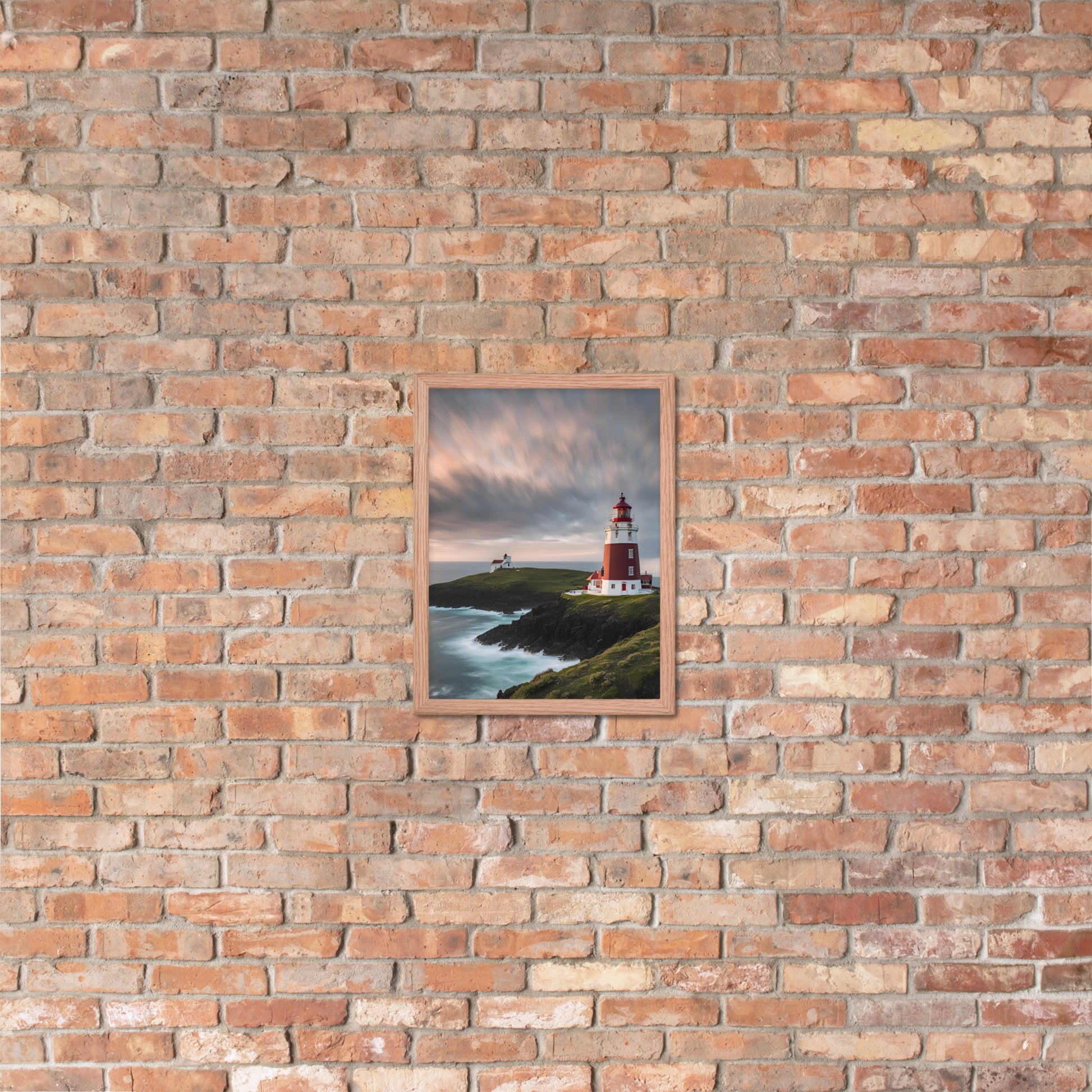 Coastal Lighthouse | Wood Framed Print - Blisscotto