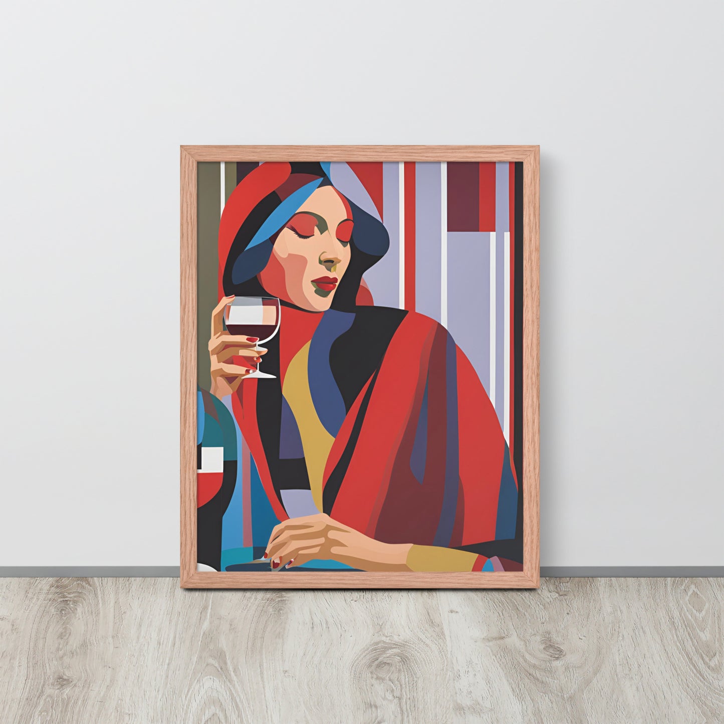 Wine Moment | Wood Framed Print - Blisscotto