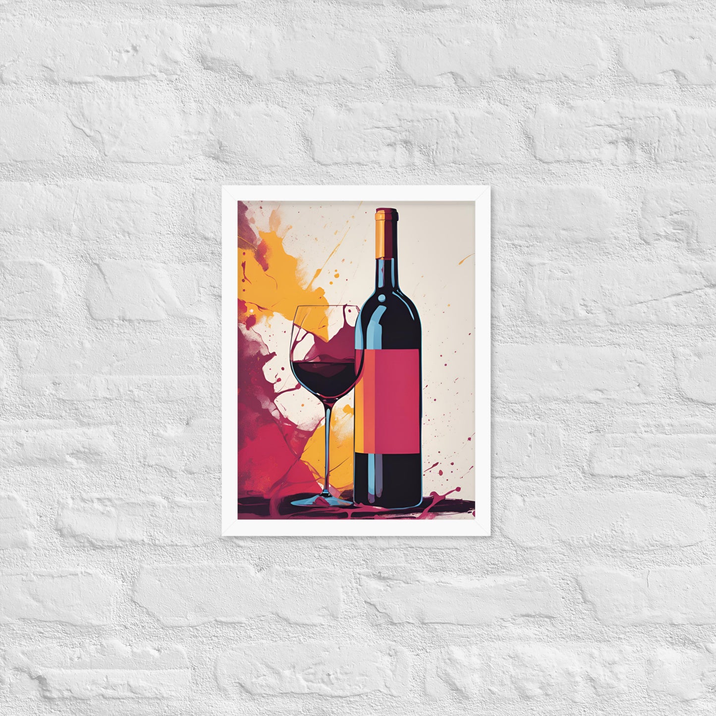 Bold Splash | Wood Framed Print - Blisscotto