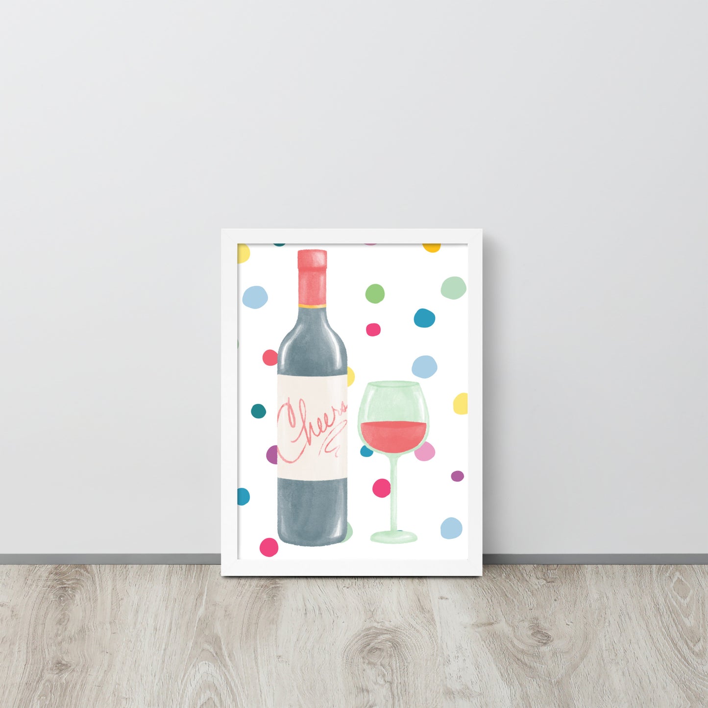 Cheers in Style | Wood Framed Print - Blisscotto