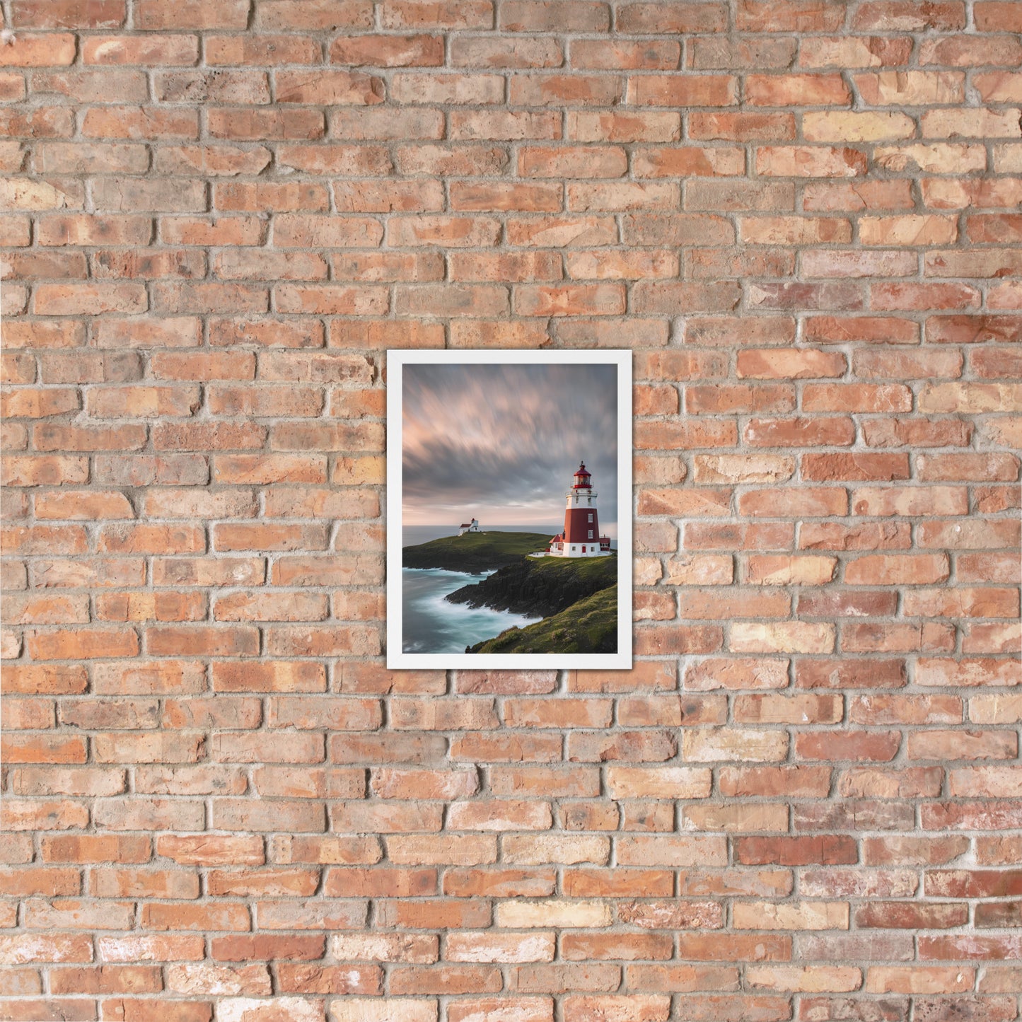 Coastal Lighthouse | Wood Framed Print - Blisscotto