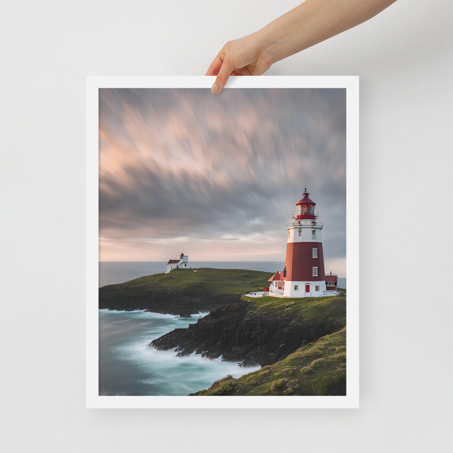 Coastal Lighthouse | Wood Framed Print - Blisscotto