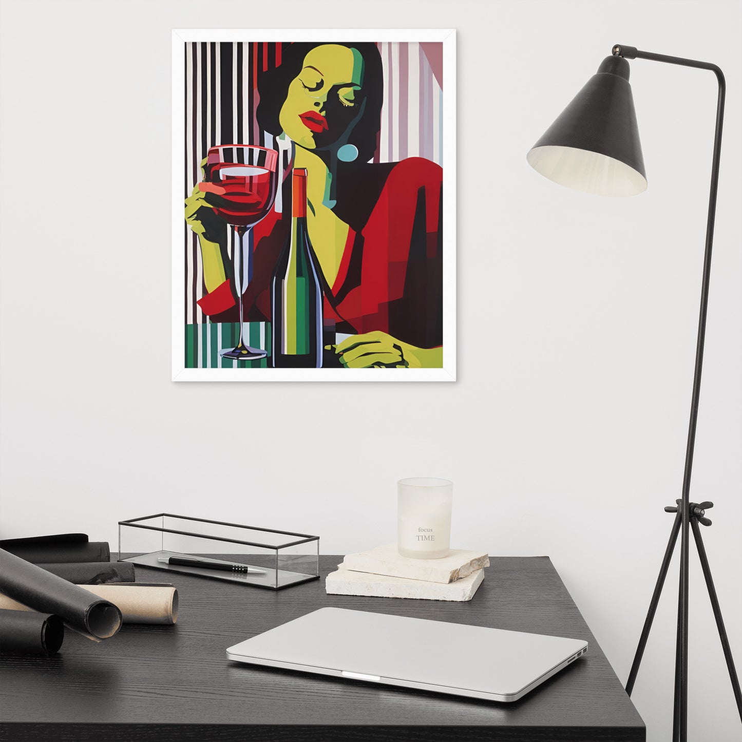 Refined Reflection | Wood Framed Print - Blisscotto