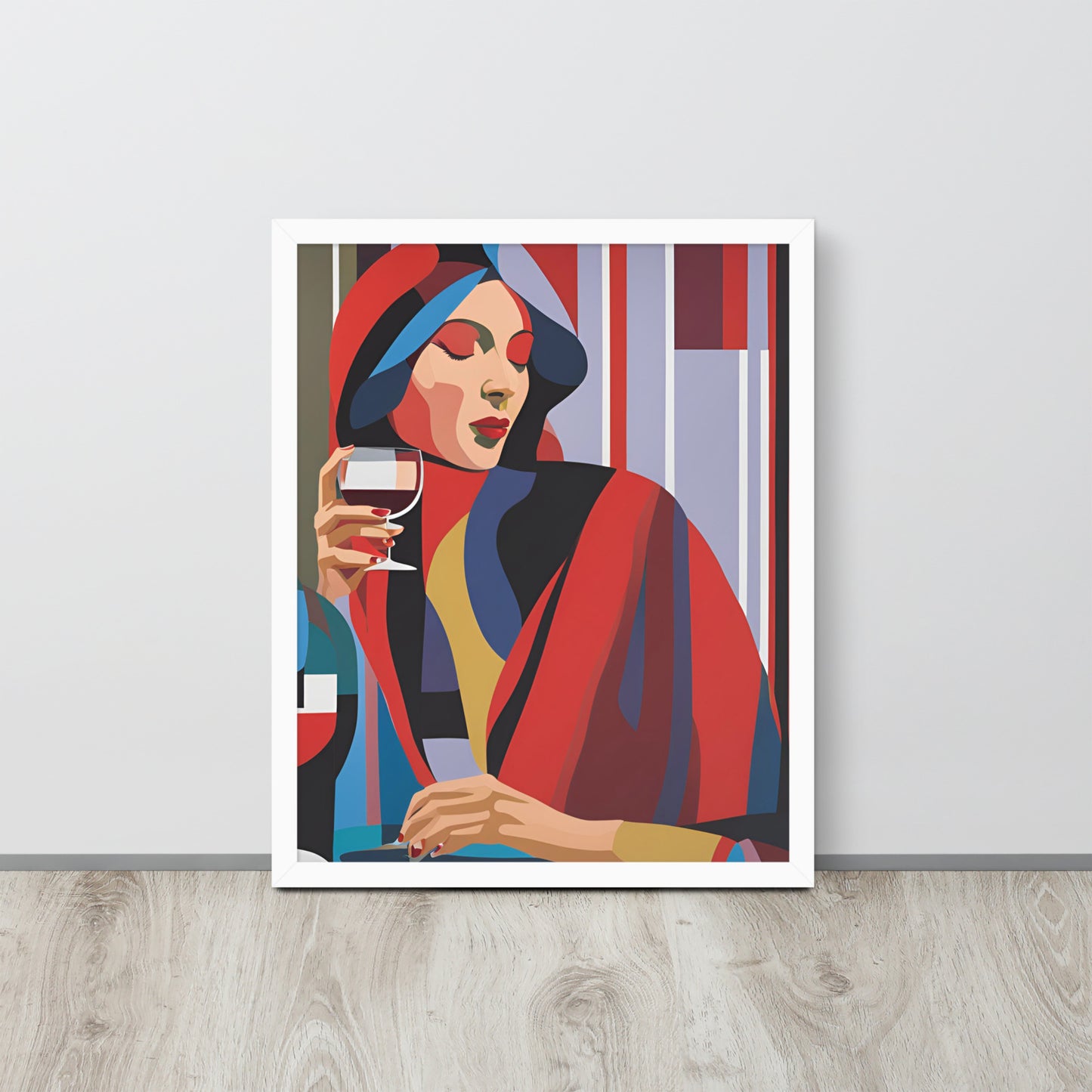 Wine Moment | Wood Framed Print - Blisscotto