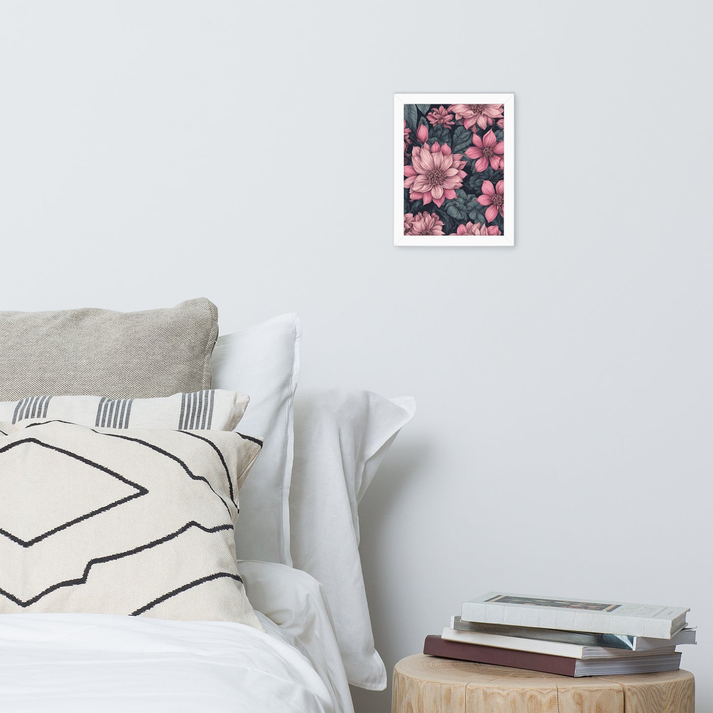 Pink Botanics | Wood Framed Print - Blisscotto