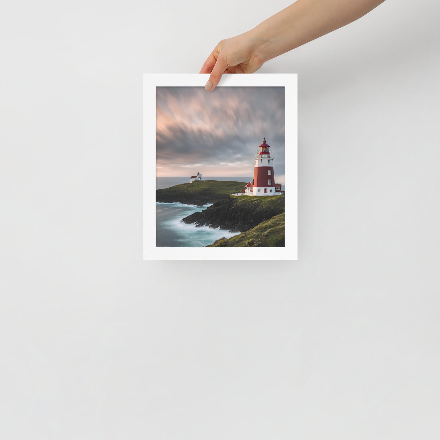 Coastal Lighthouse | Wood Framed Print - Blisscotto