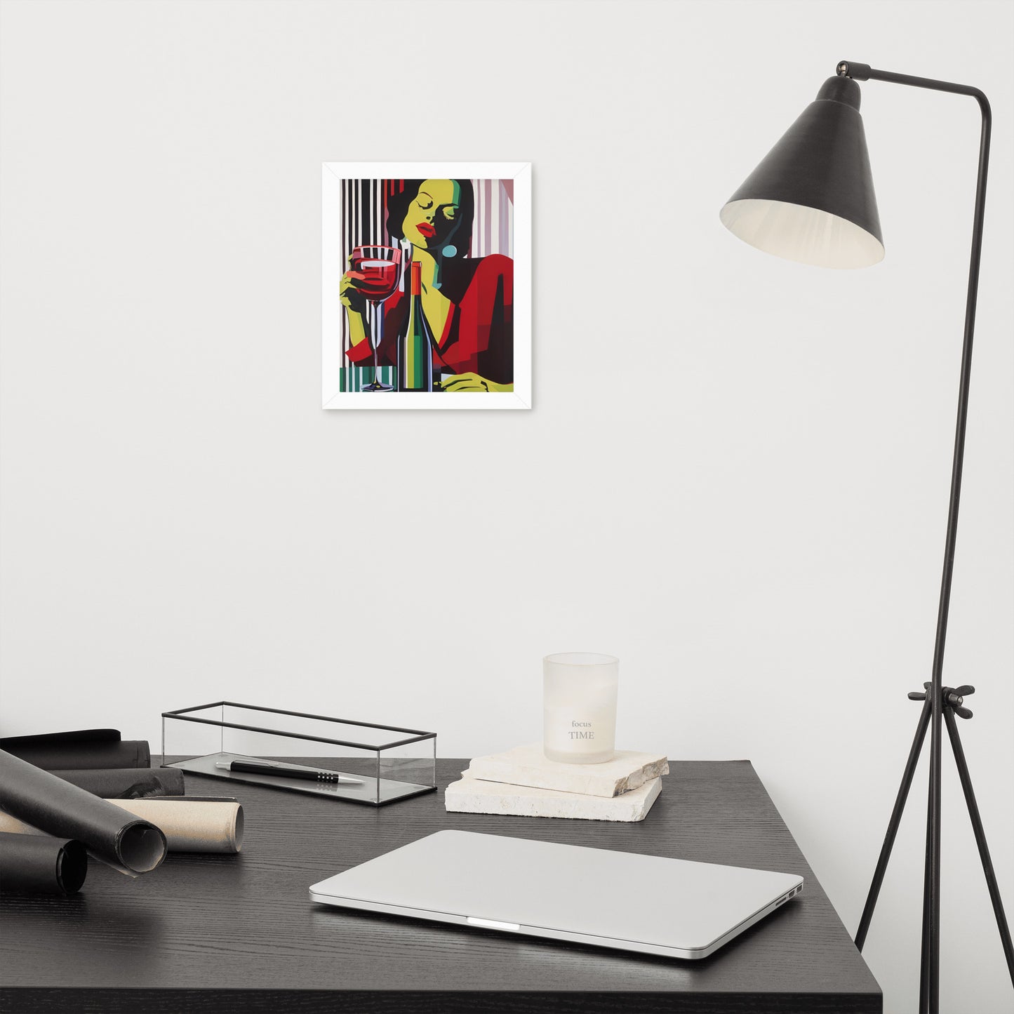 Refined Reflection | Wood Framed Print - Blisscotto